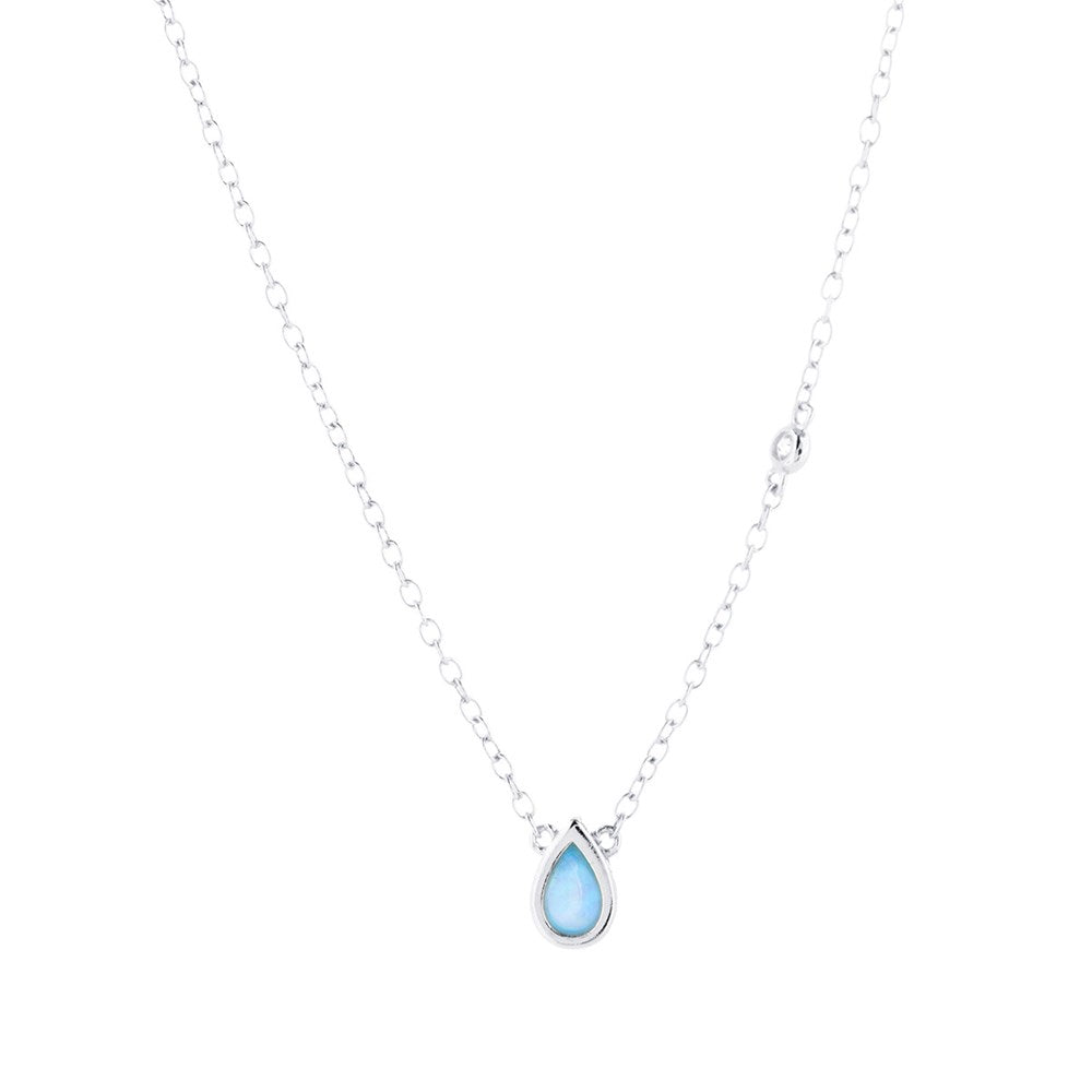 Pear shape Opalite Pendant Neclace