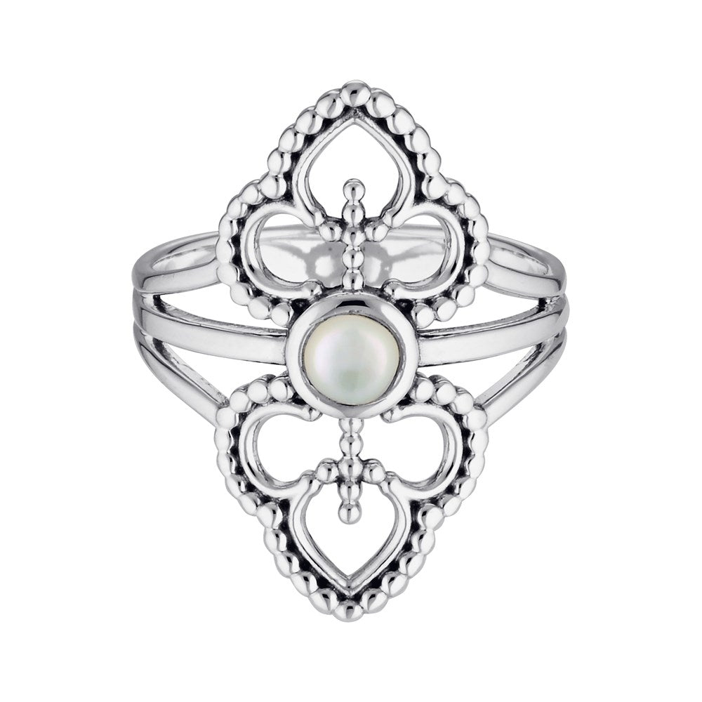 Mother of Pearl Crown Ring