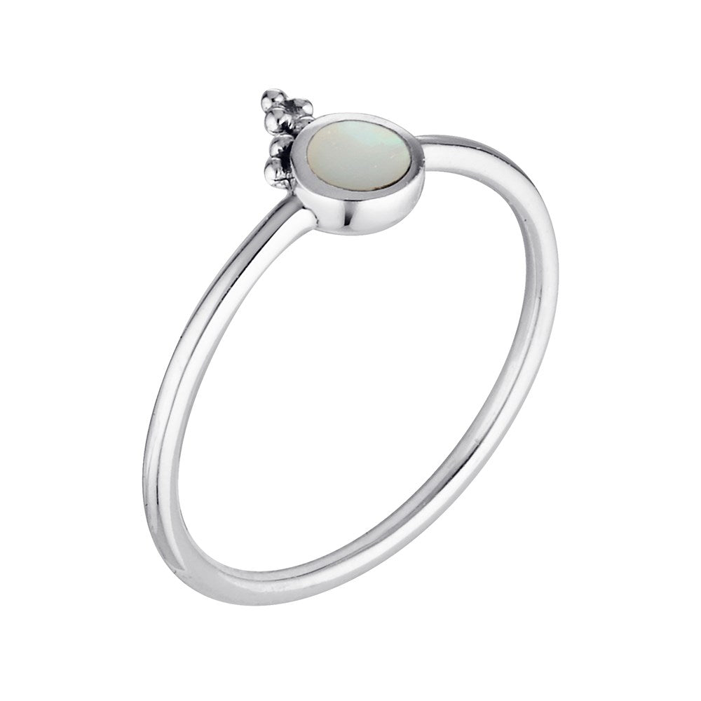 Petite Mother of Pearl Ring