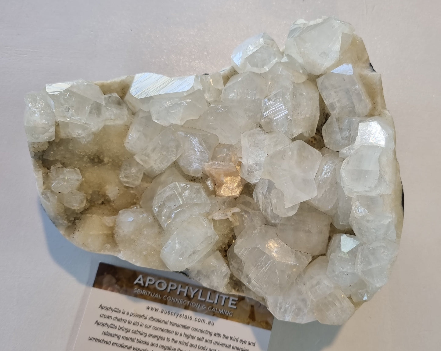 Apophyllite Cluster Crystal