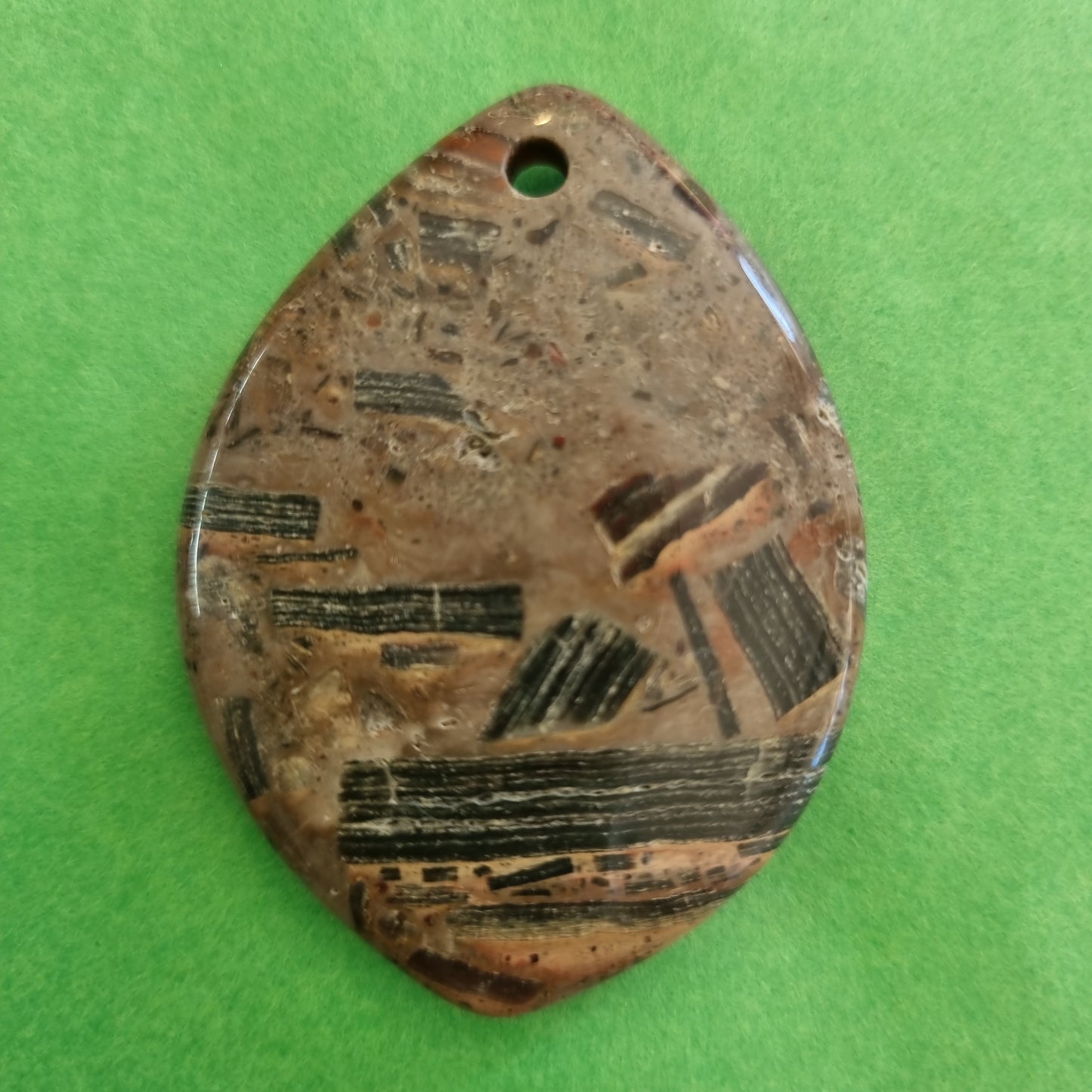 Chert Jasper Large Pendant