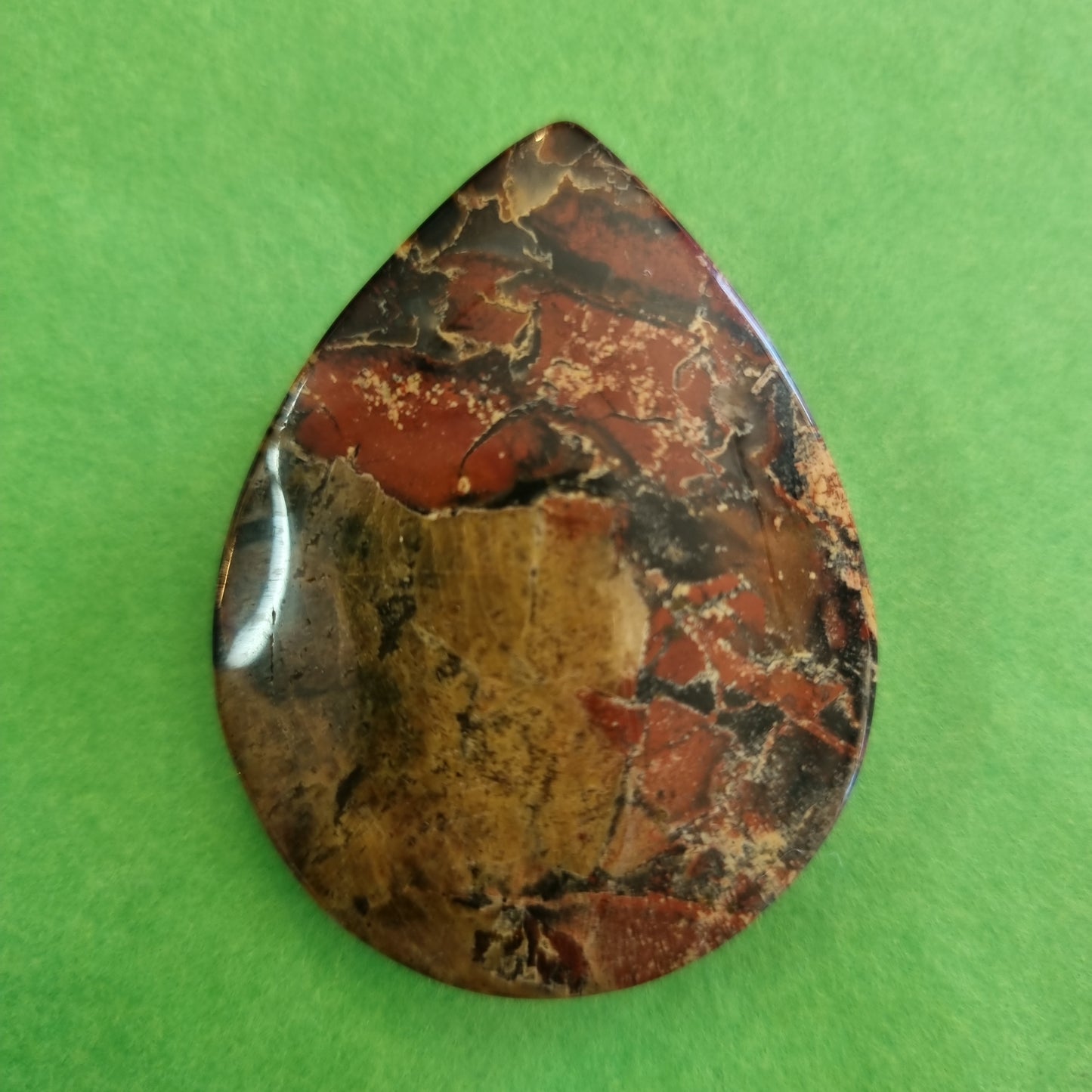 Red Brecciated Jasper Large Pendant