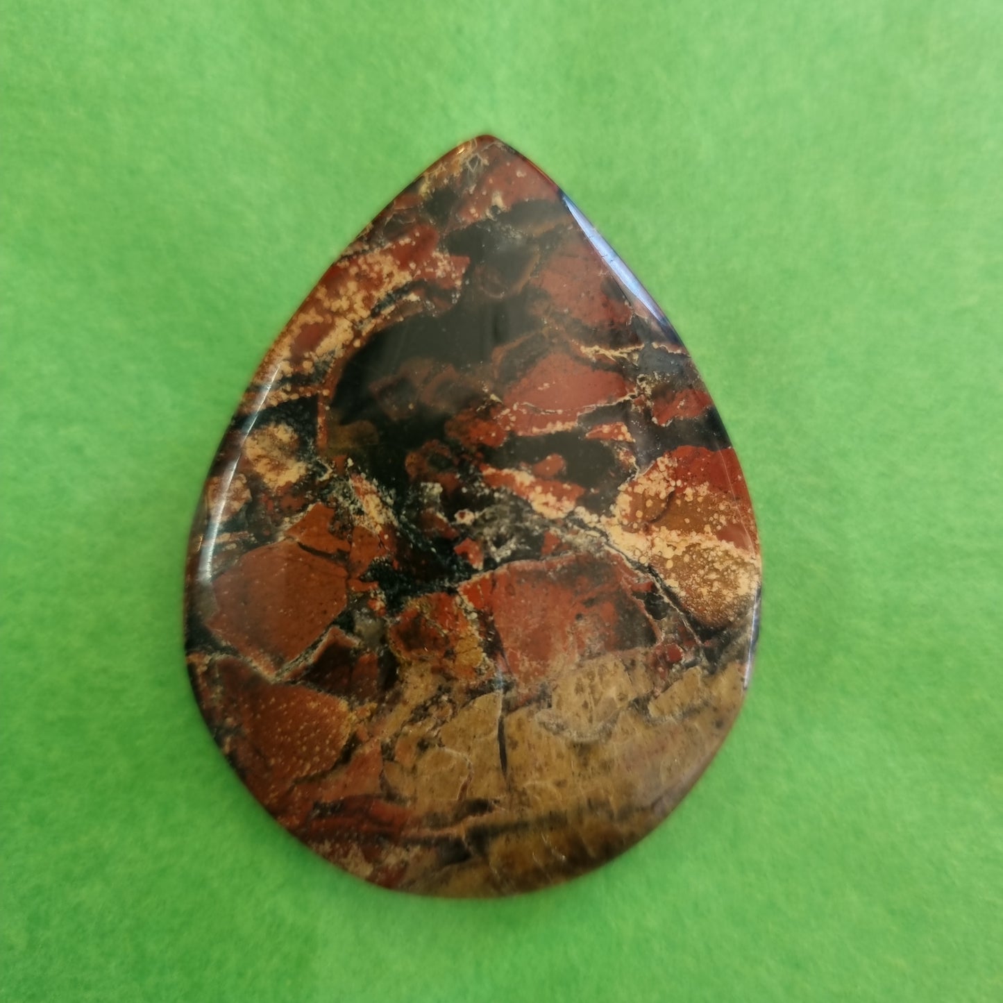 Red Brecciated Jasper Large Pendant