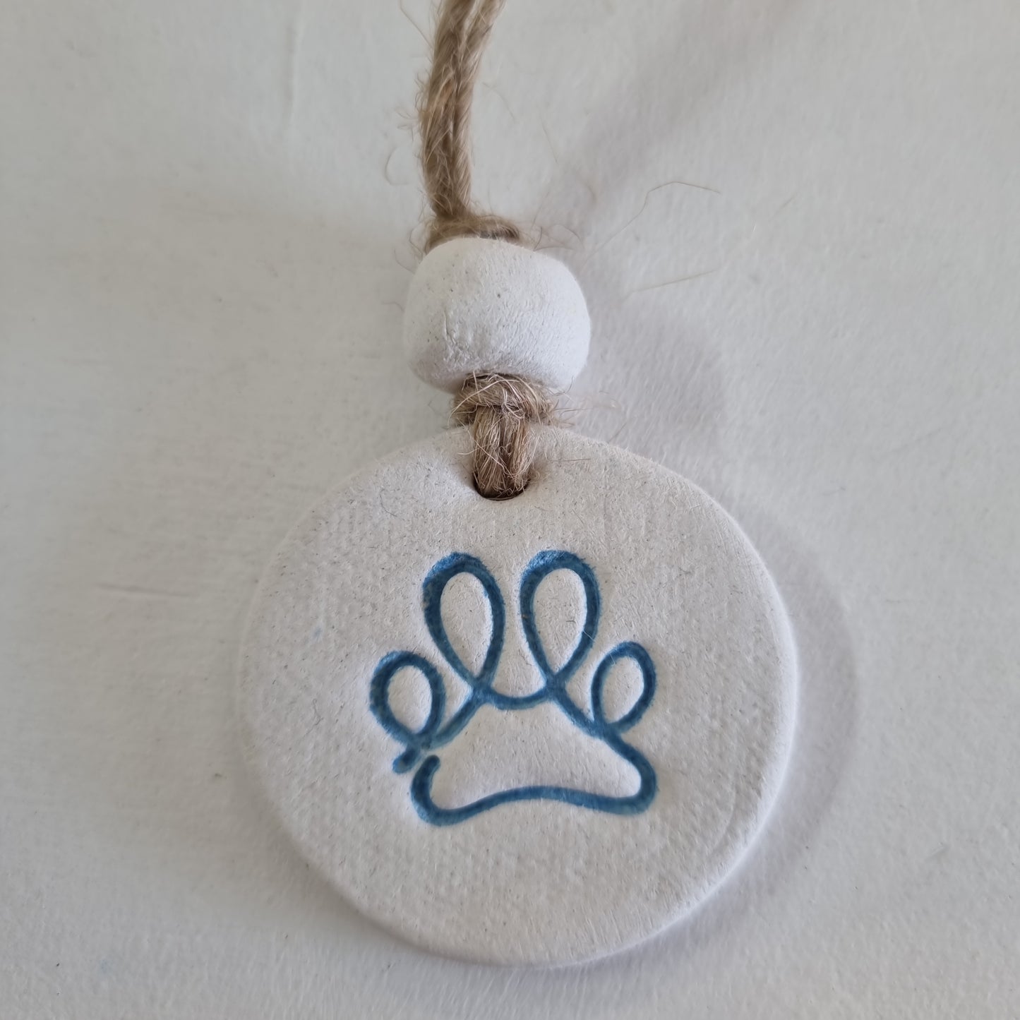 Paw Print Handmade Embossed Clay Gift Tags