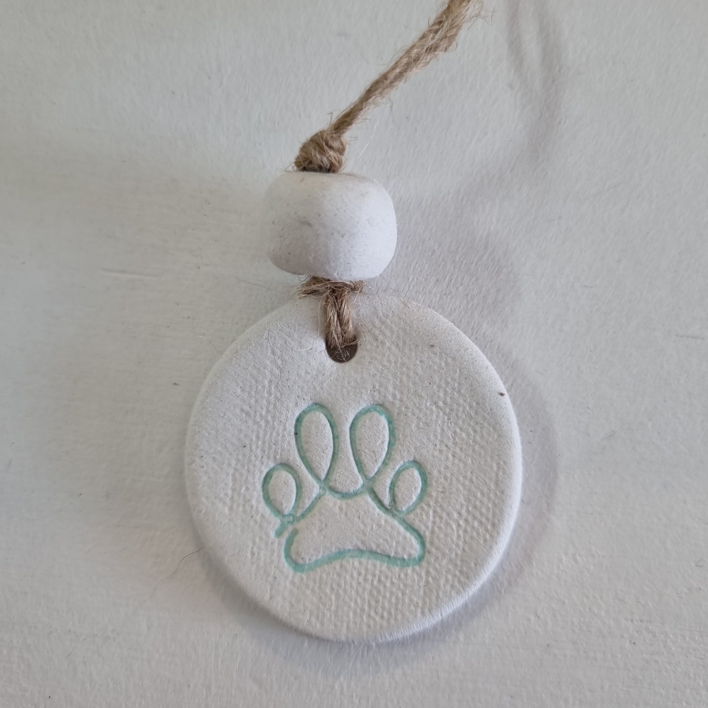 Paw Print Handmade Embossed Clay Gift Tags