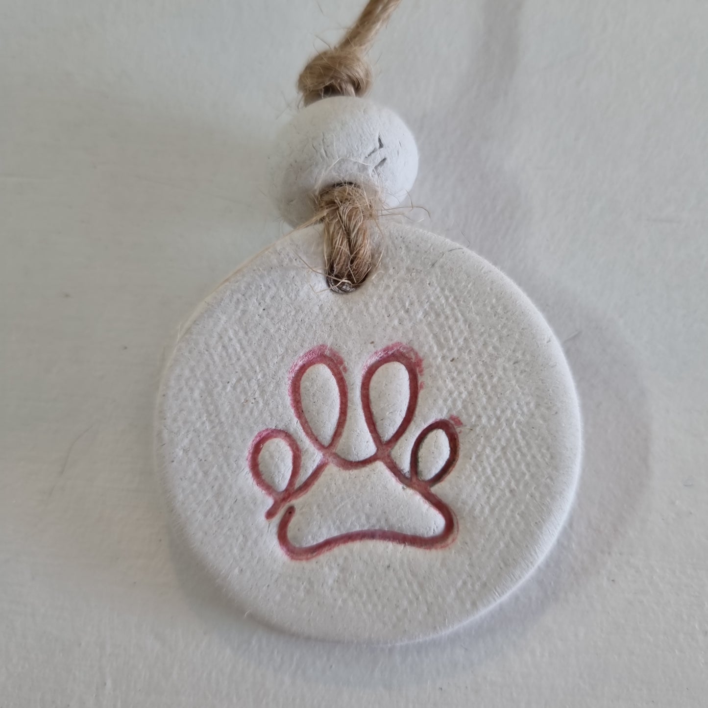 Paw Print Handmade Embossed Clay Gift Tags