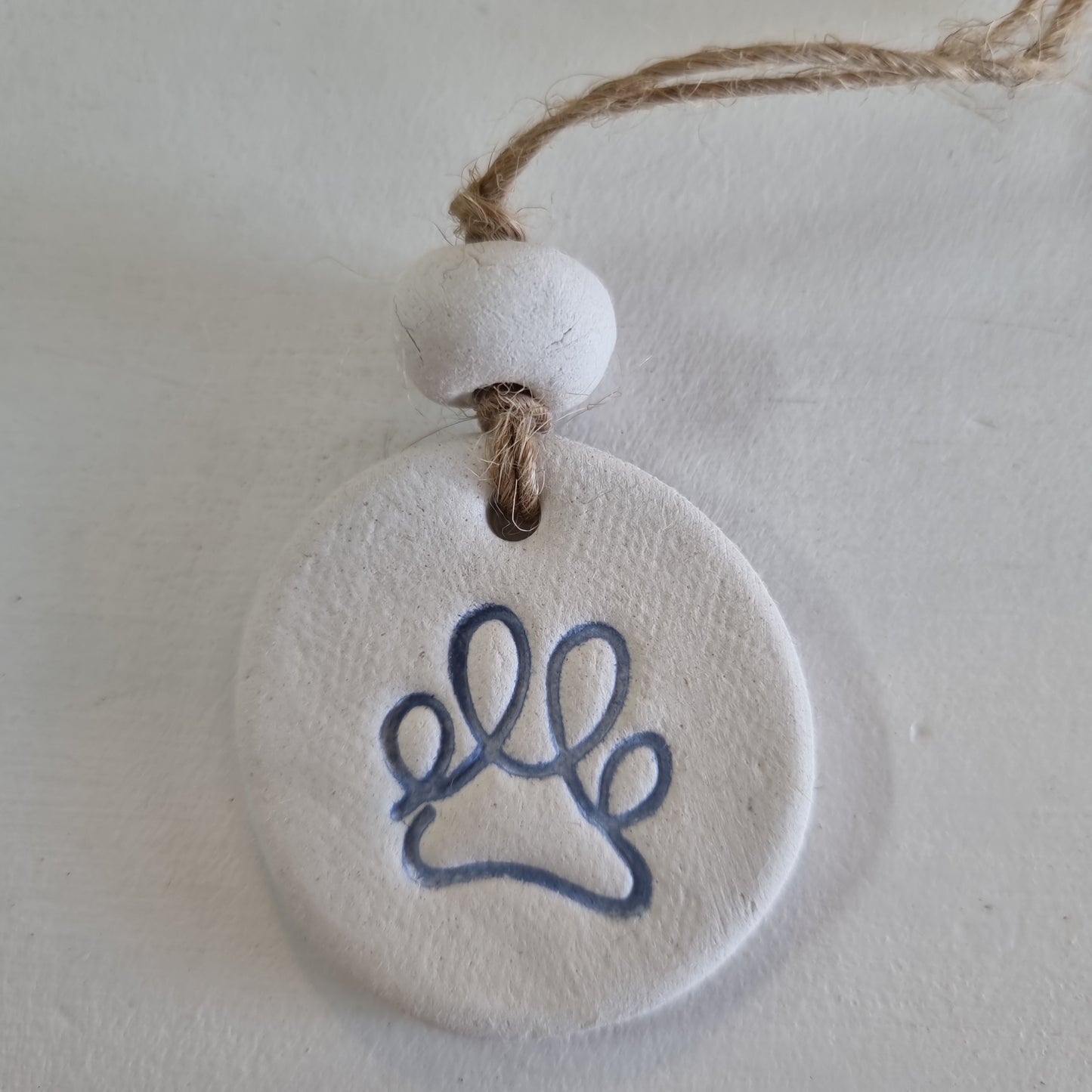 Paw Print Handmade Embossed Clay Gift Tags