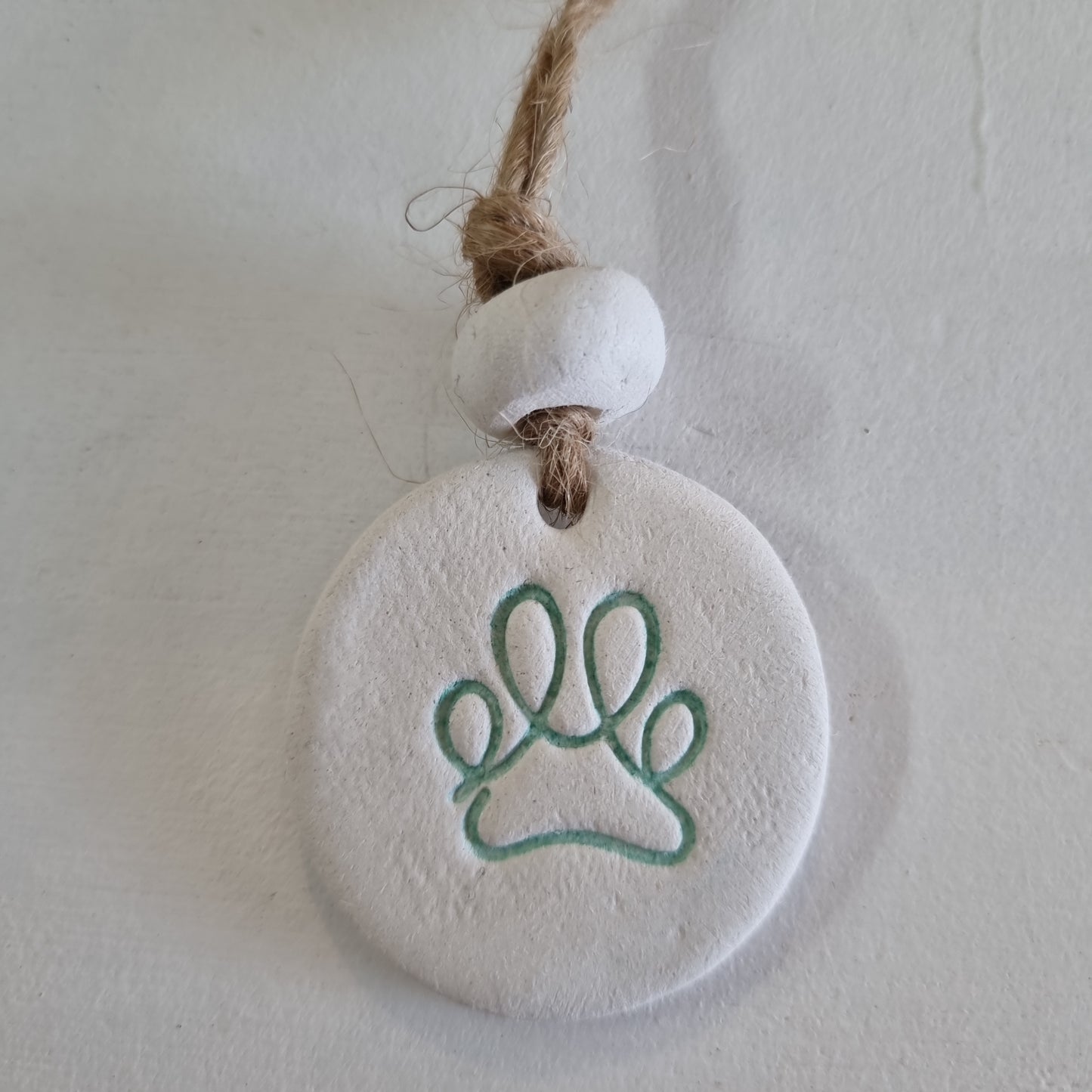 Paw Print Handmade Embossed Clay Gift Tags