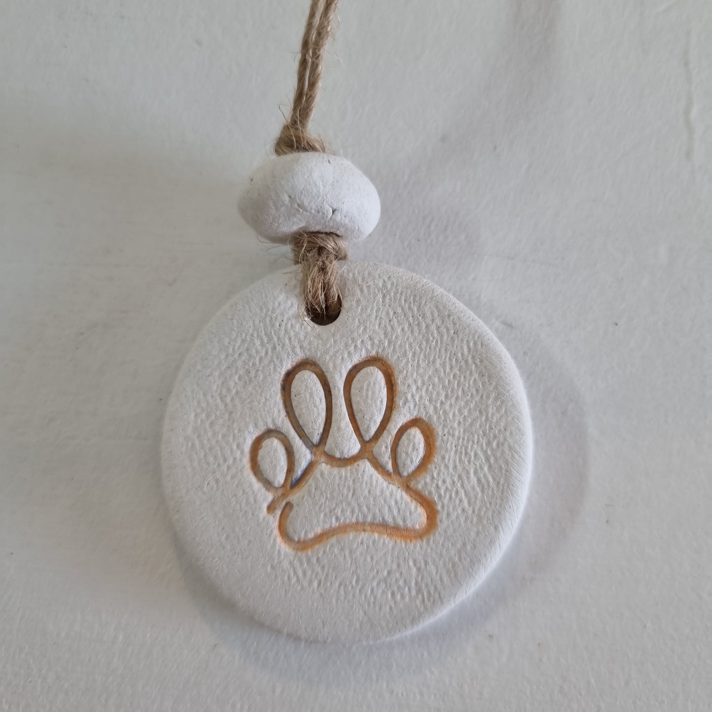 Paw Print Handmade Embossed Clay Gift Tags