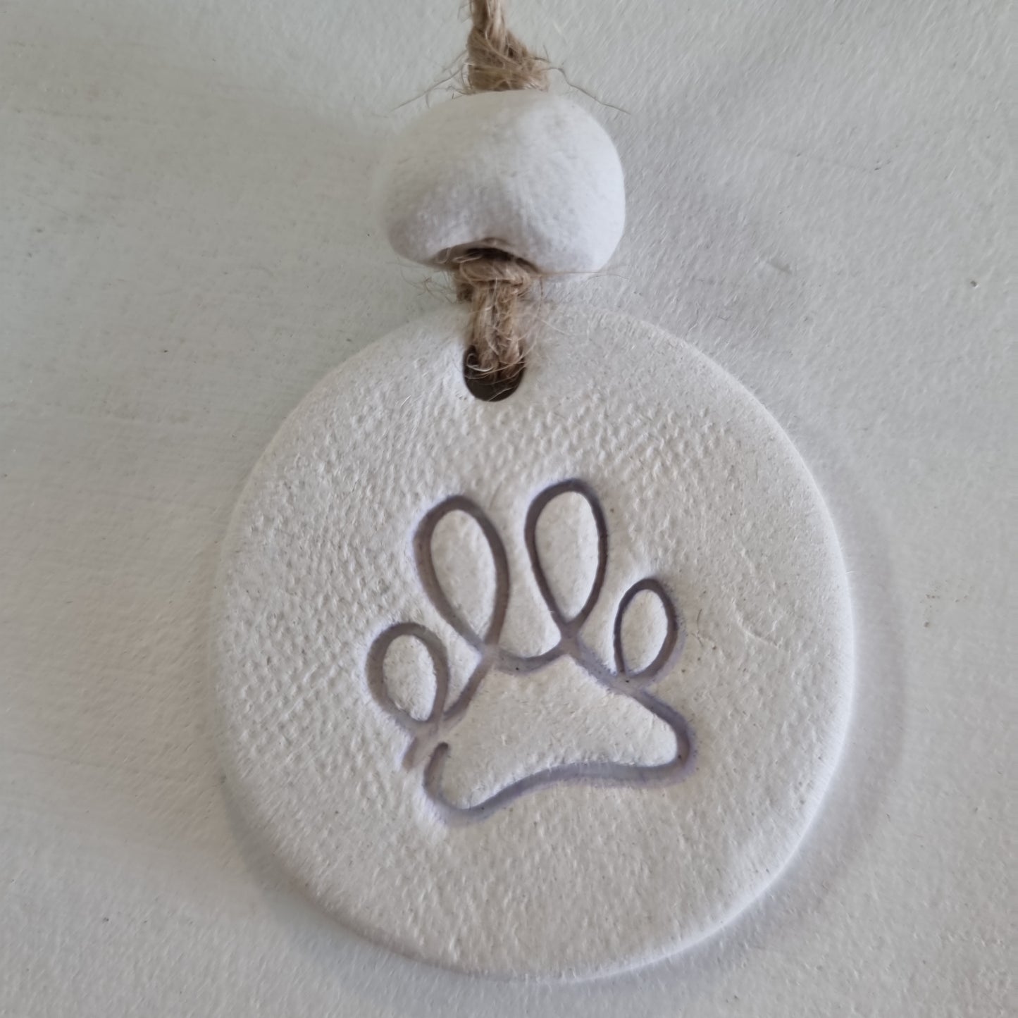 Paw Print Handmade Embossed Clay Gift Tags