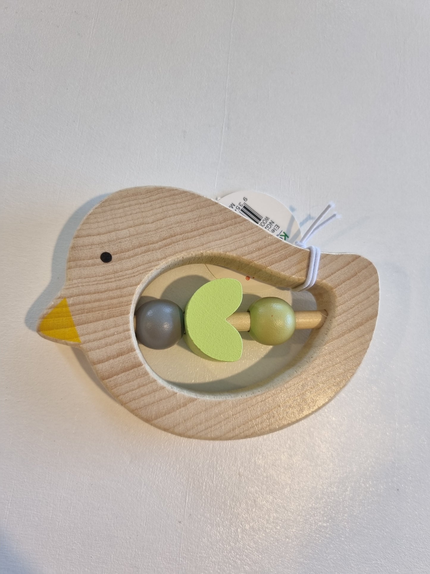 WOODEN ANIMAL RATTLE