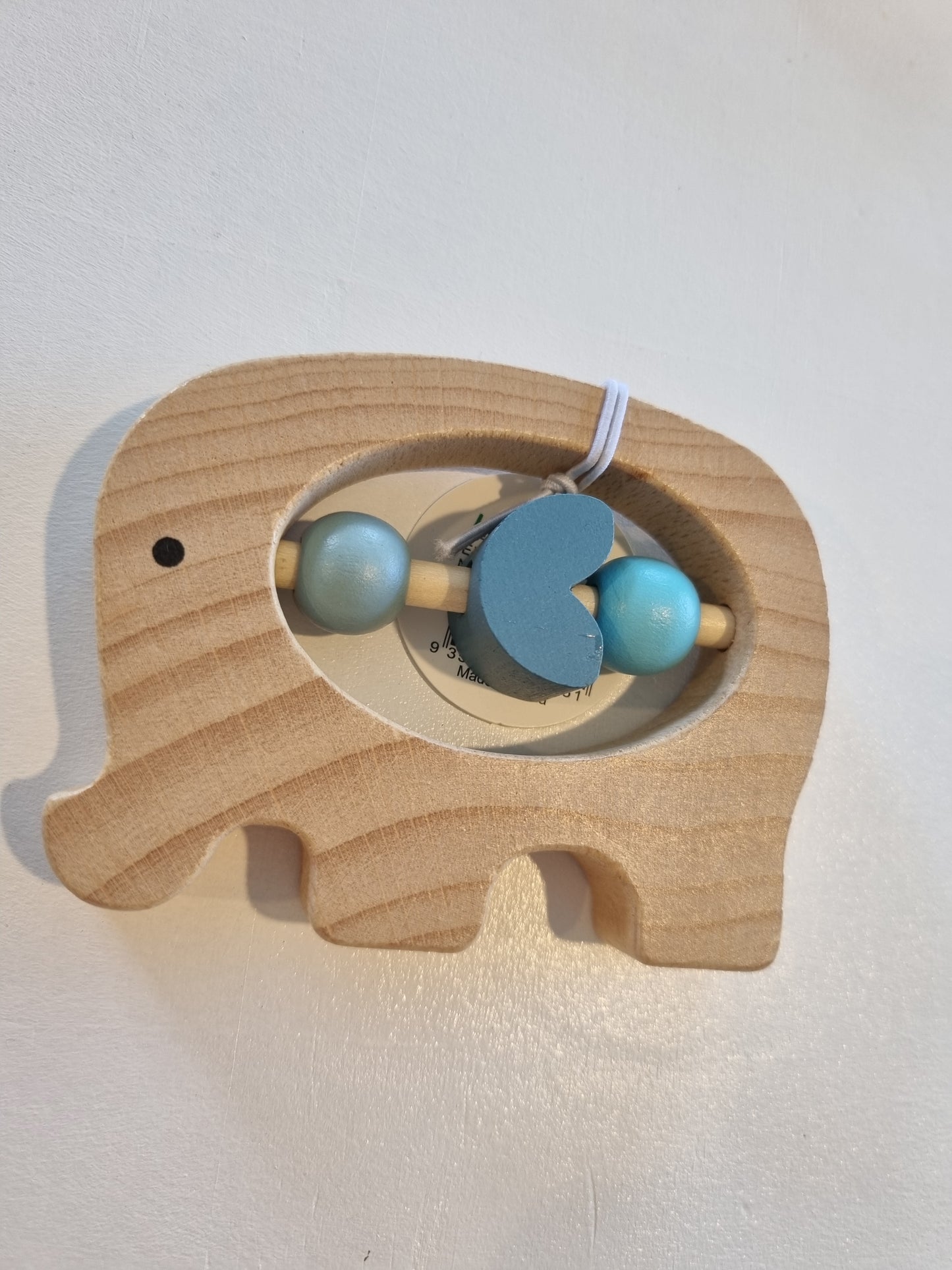 WOODEN ANIMAL RATTLE