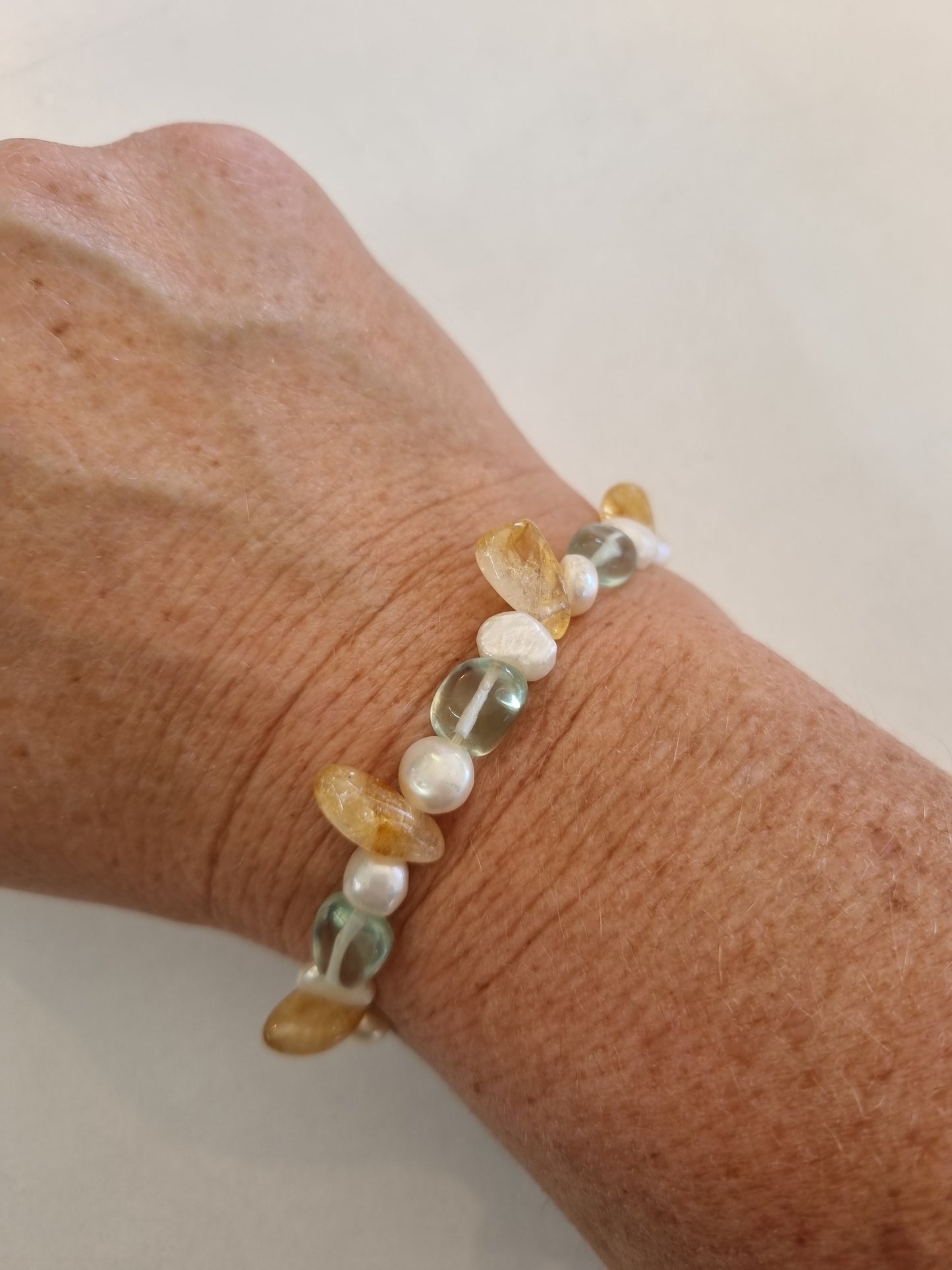 Crystal Bracelets with Pearls