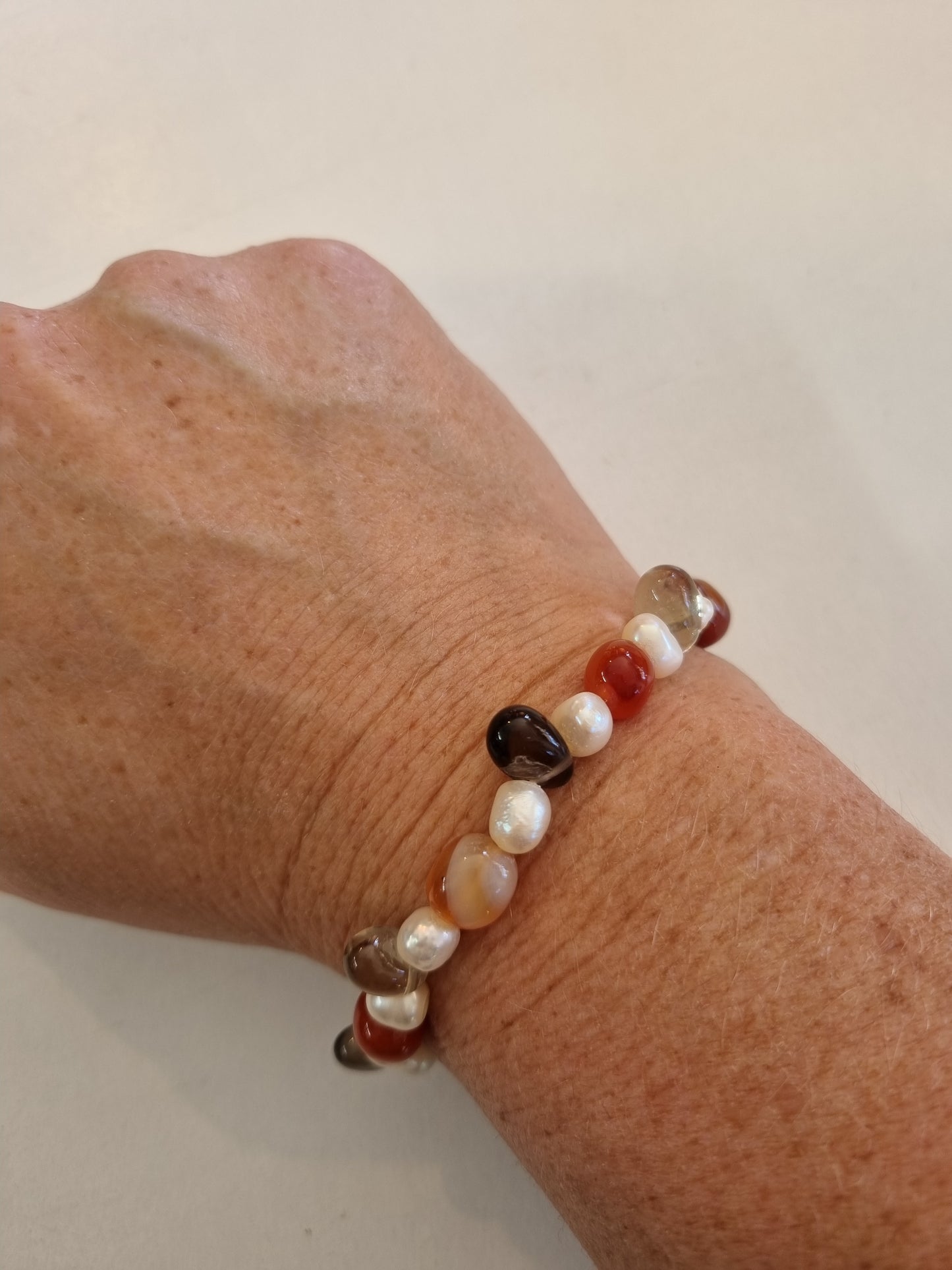 Crystal Bracelets with Pearls