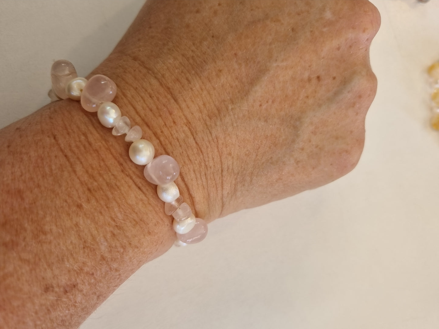 Crystal Bracelets with Pearls