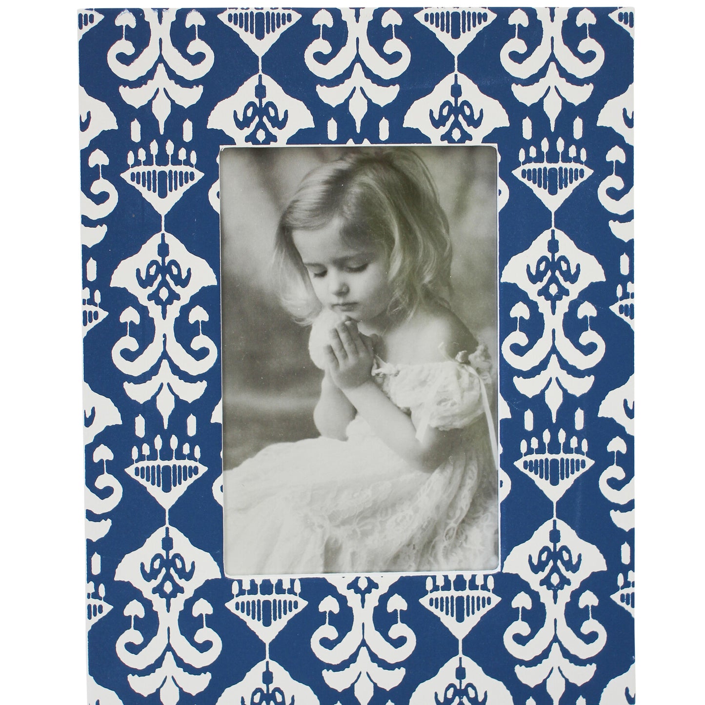 Blue Motif Photo Frame