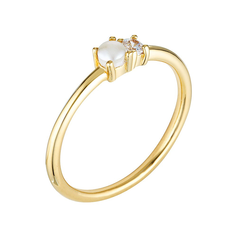 Talua Gold Pearl Ring