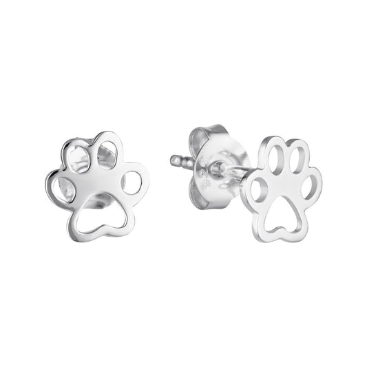 Paw Print Stud Earrings