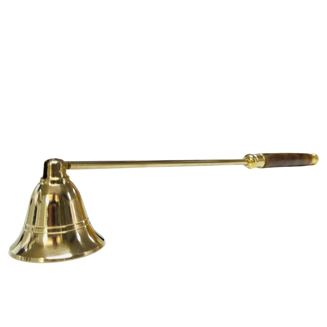 Elegant Metal Hinged Bell Candle Snuff