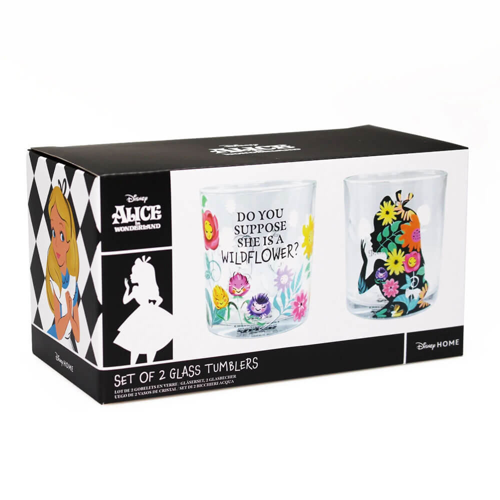 Alice in Wonderland Tumbler Set