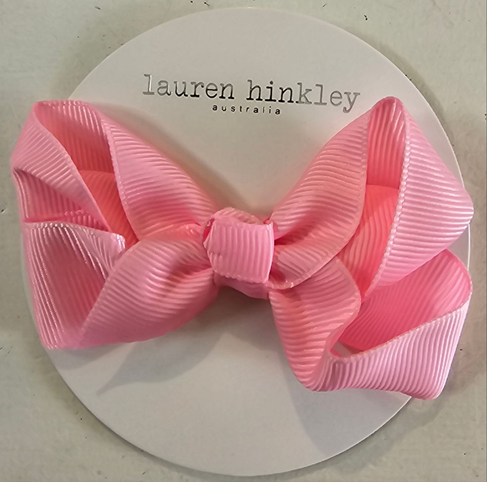 Pink Grosgrain Bow