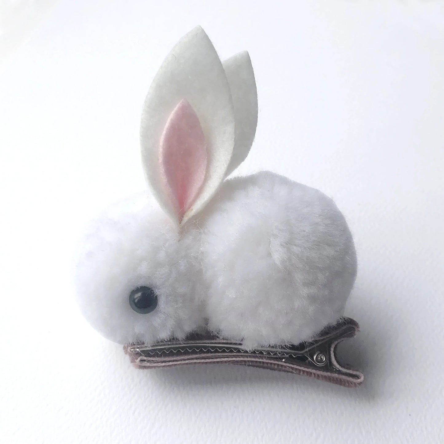 White Bunny Hair Clip