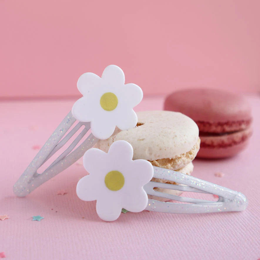 Candy Heart & Daisy Hair Clips Sets