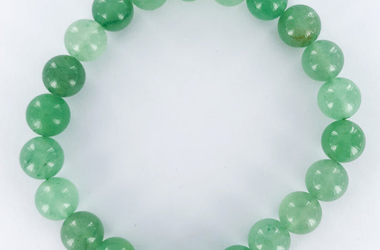 Green Aventurine Round Bead Bracelet