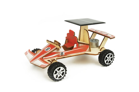 3D Wooden Solar Racing Car