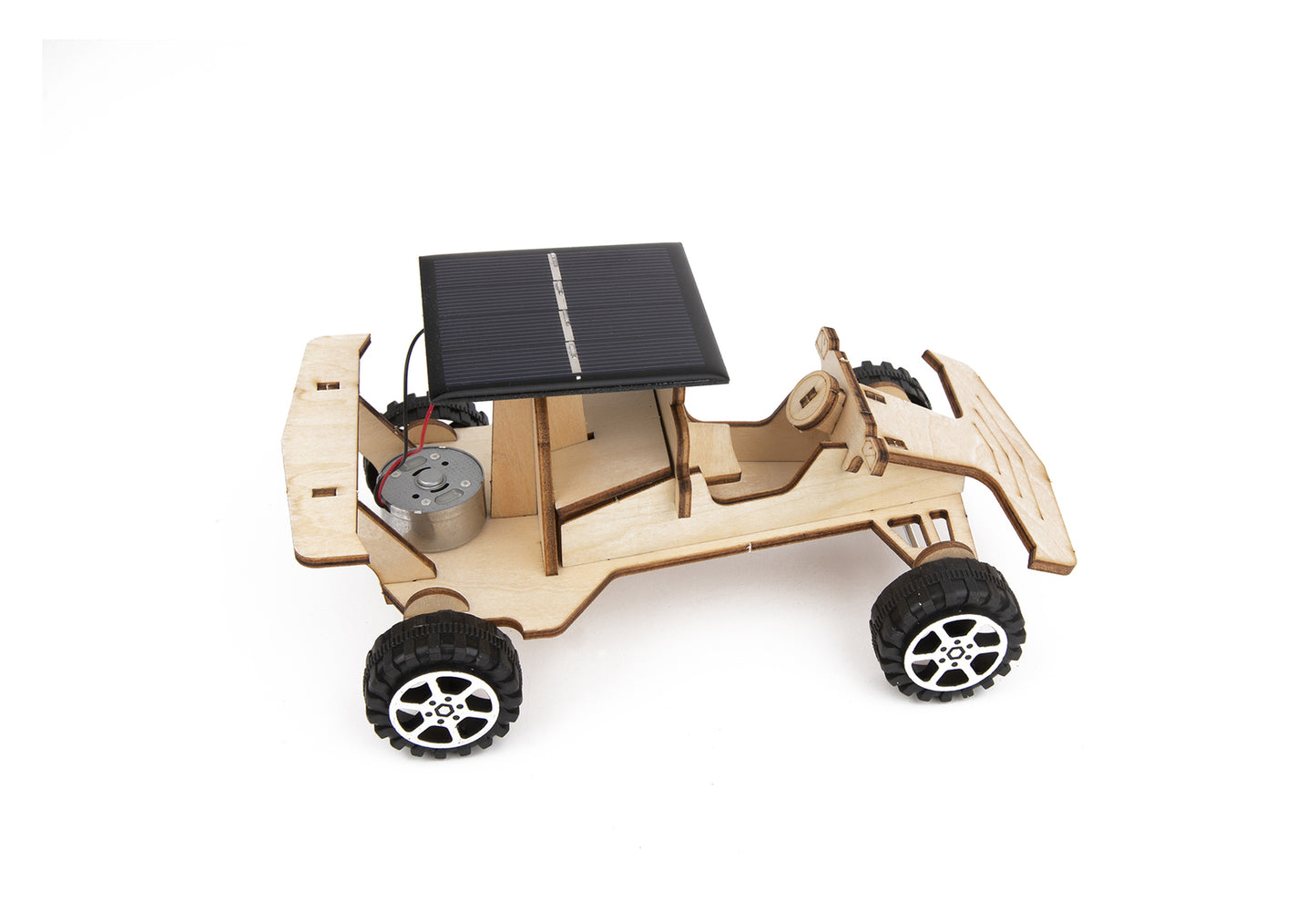 3D Wooden Solar Racing Car