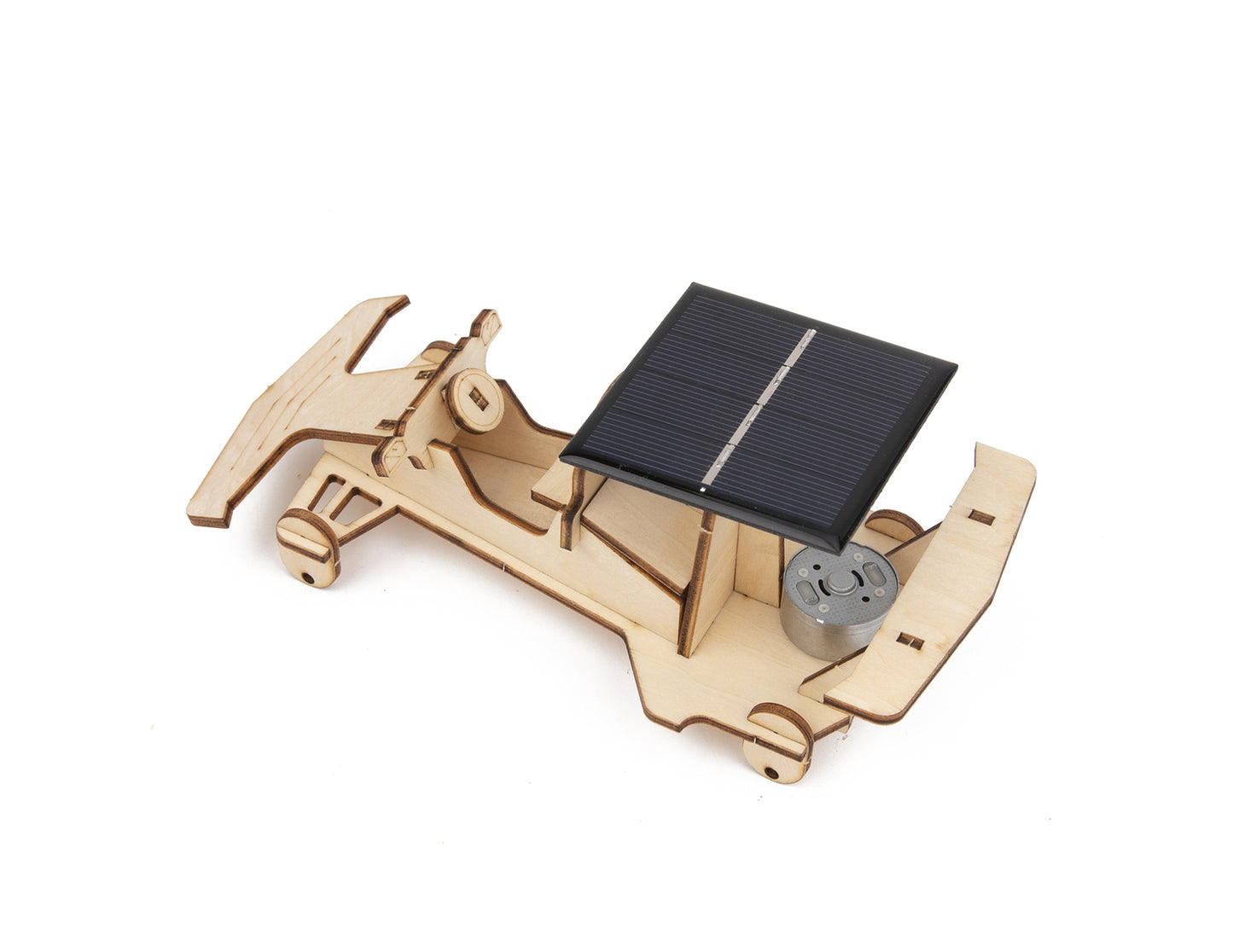 3D Wooden Solar Racing Car