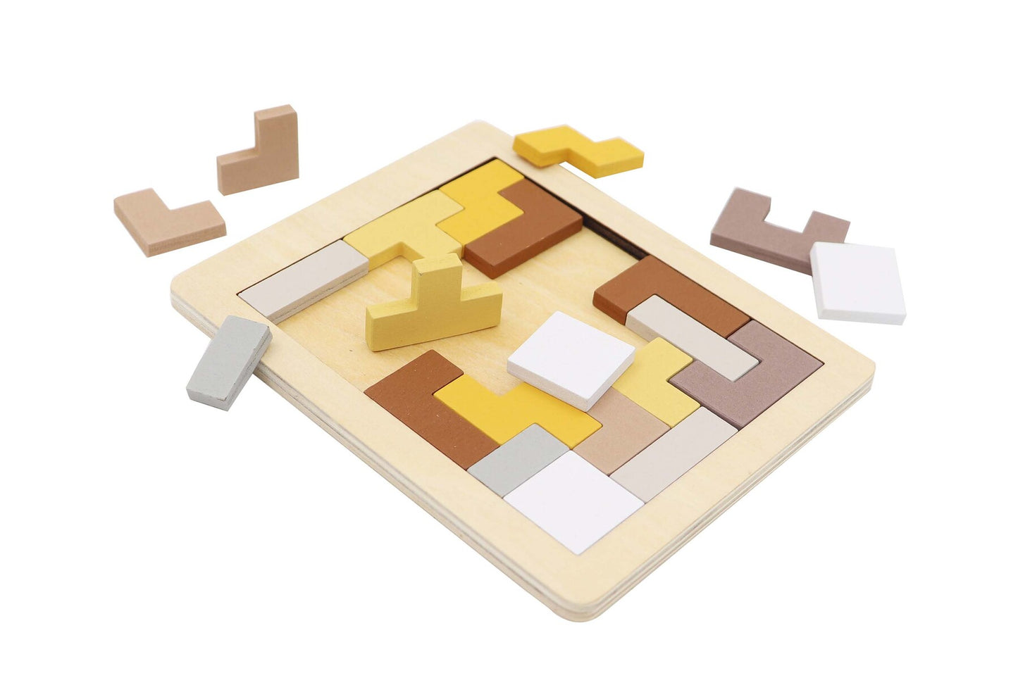 Wooden Hexagon & Pentomino Puzzles