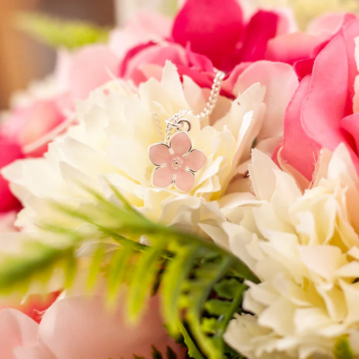 Pink Flower Necklace