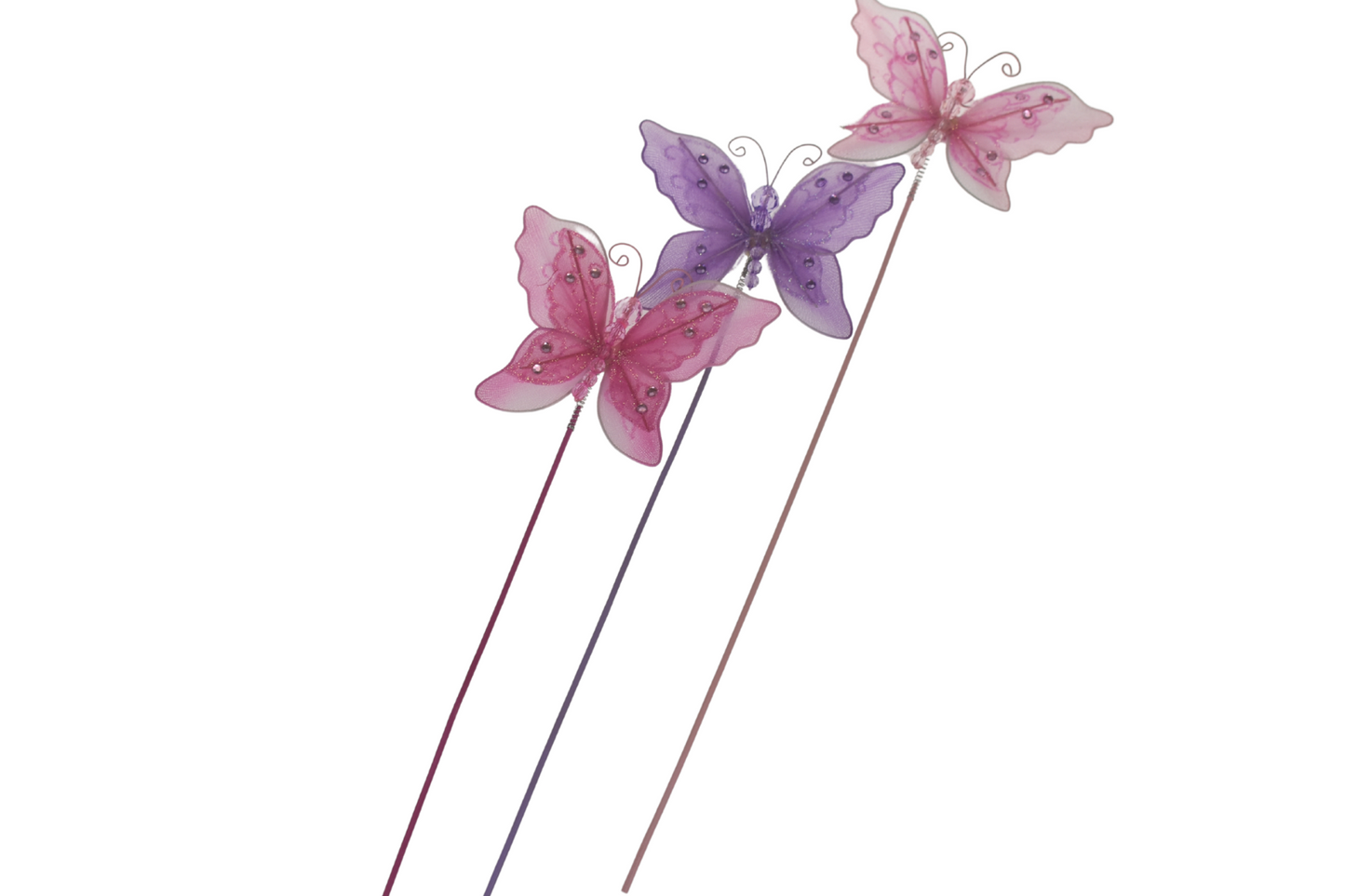 2 LAYER BUTTERFLY STICK WAND