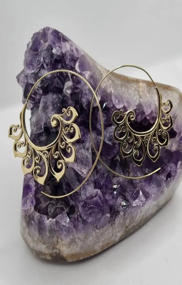 Tribal Brass Earrings