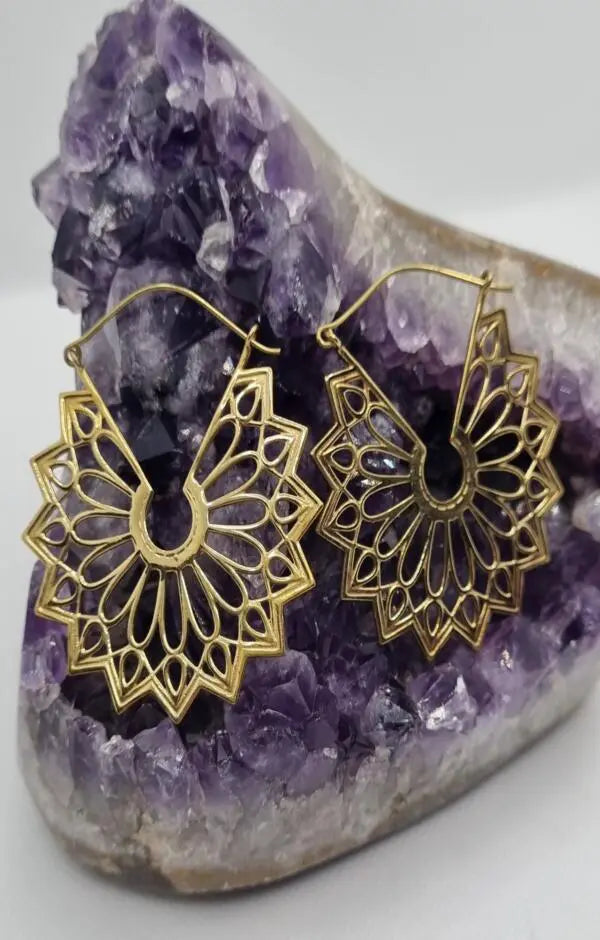 Tribal Brass Earrings