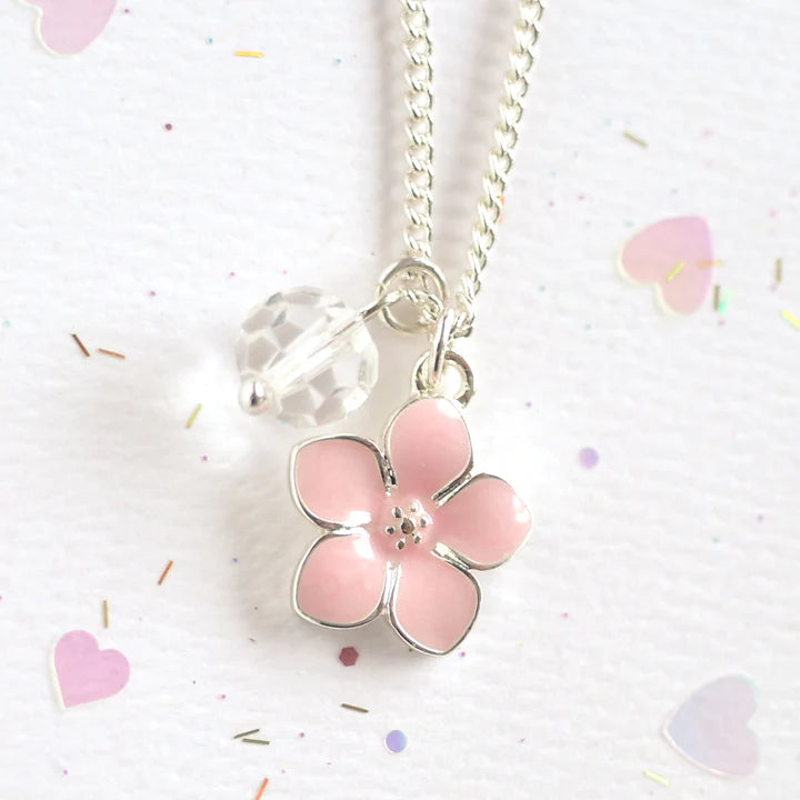 Pink Flower Necklace