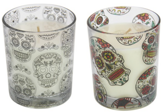 Candy Skull Candle