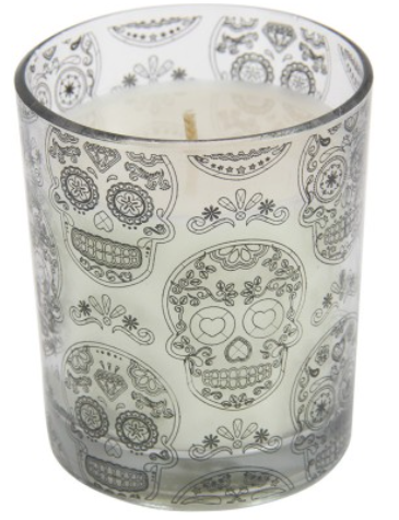 Candy Skull Candle