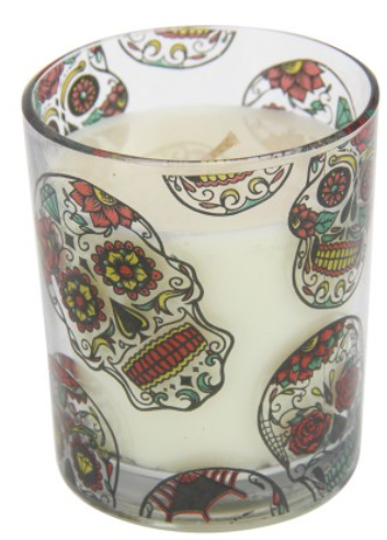 Candy Skull Candle