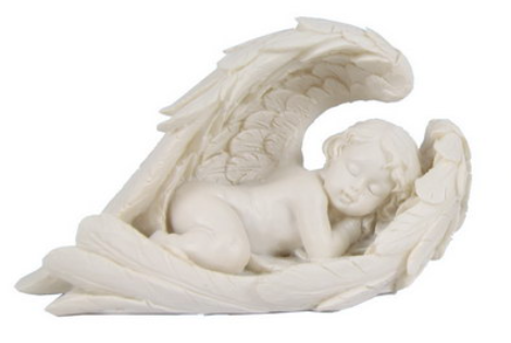 Cherub Lying in Wings