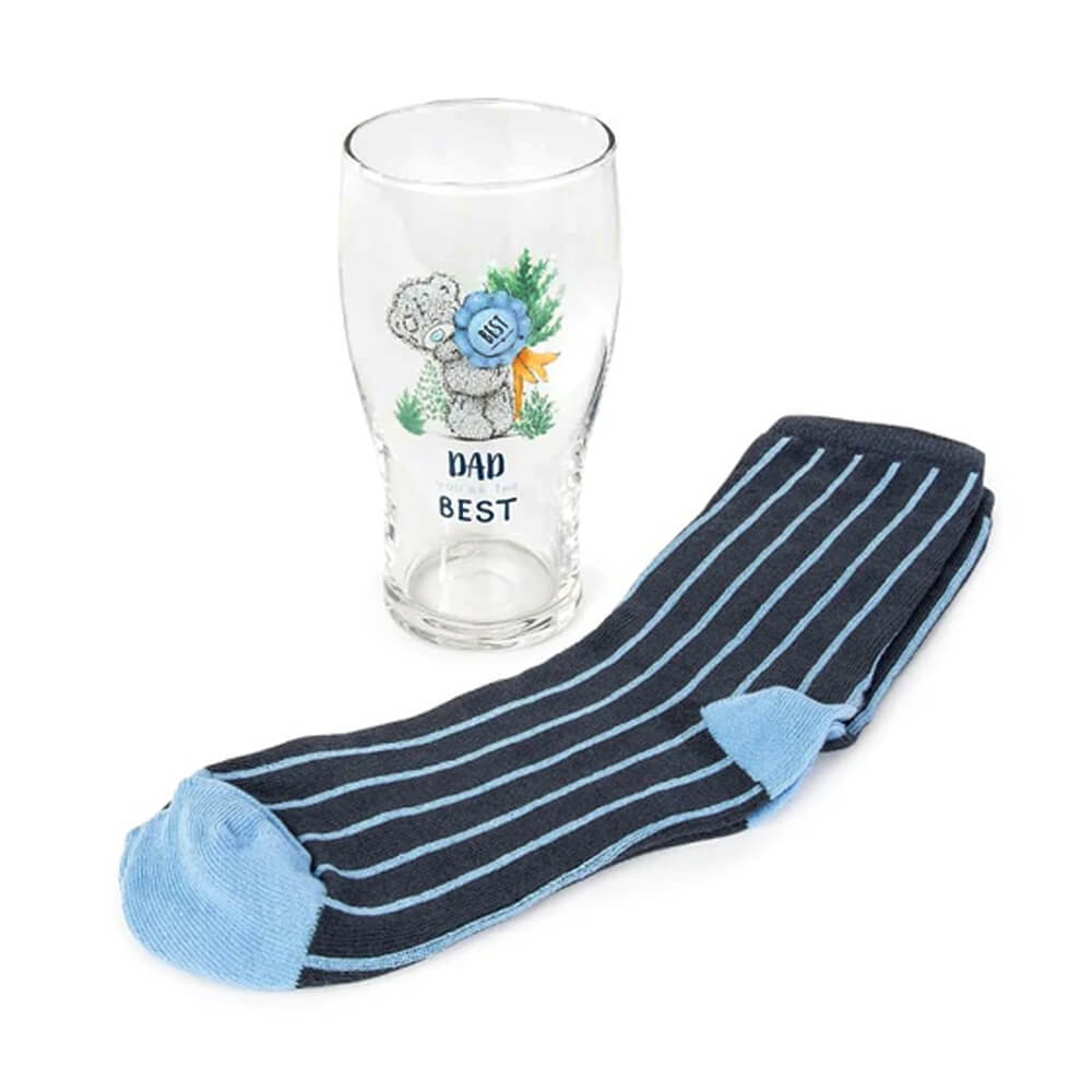 Dad Beer Glass & Socks Gift Set