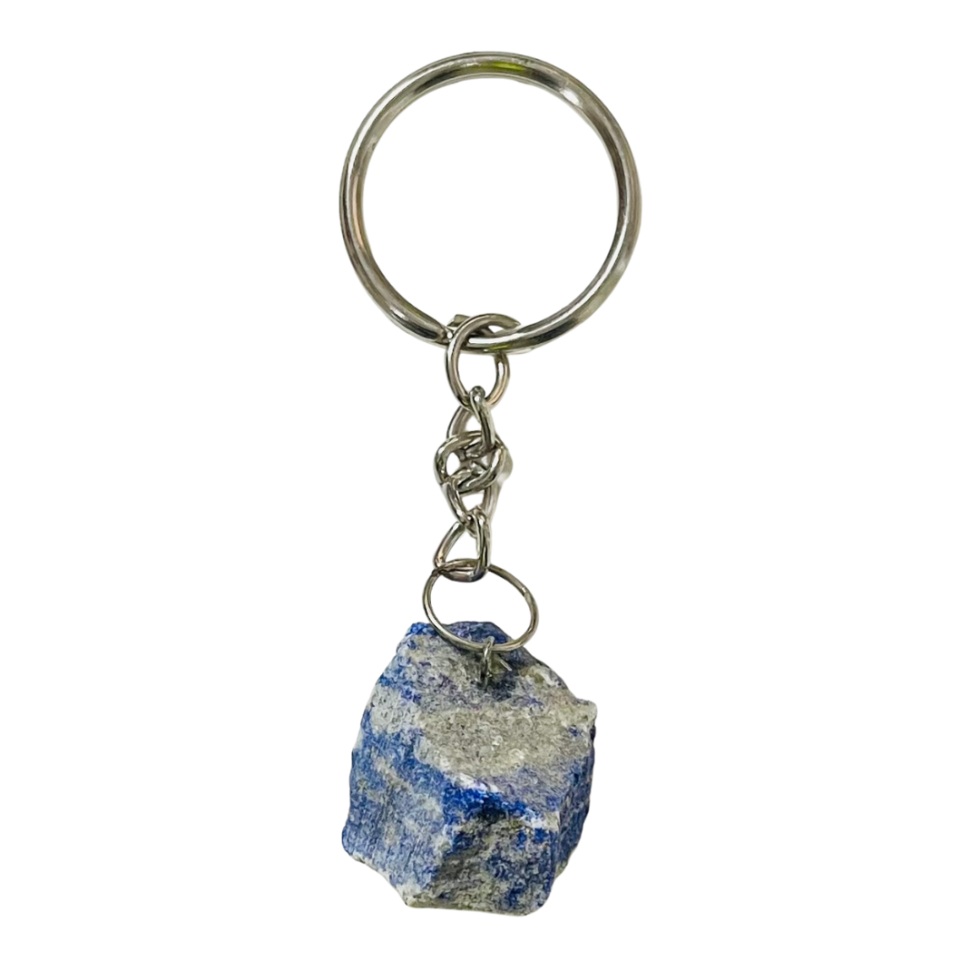 Key Chain Ring Raw Stone