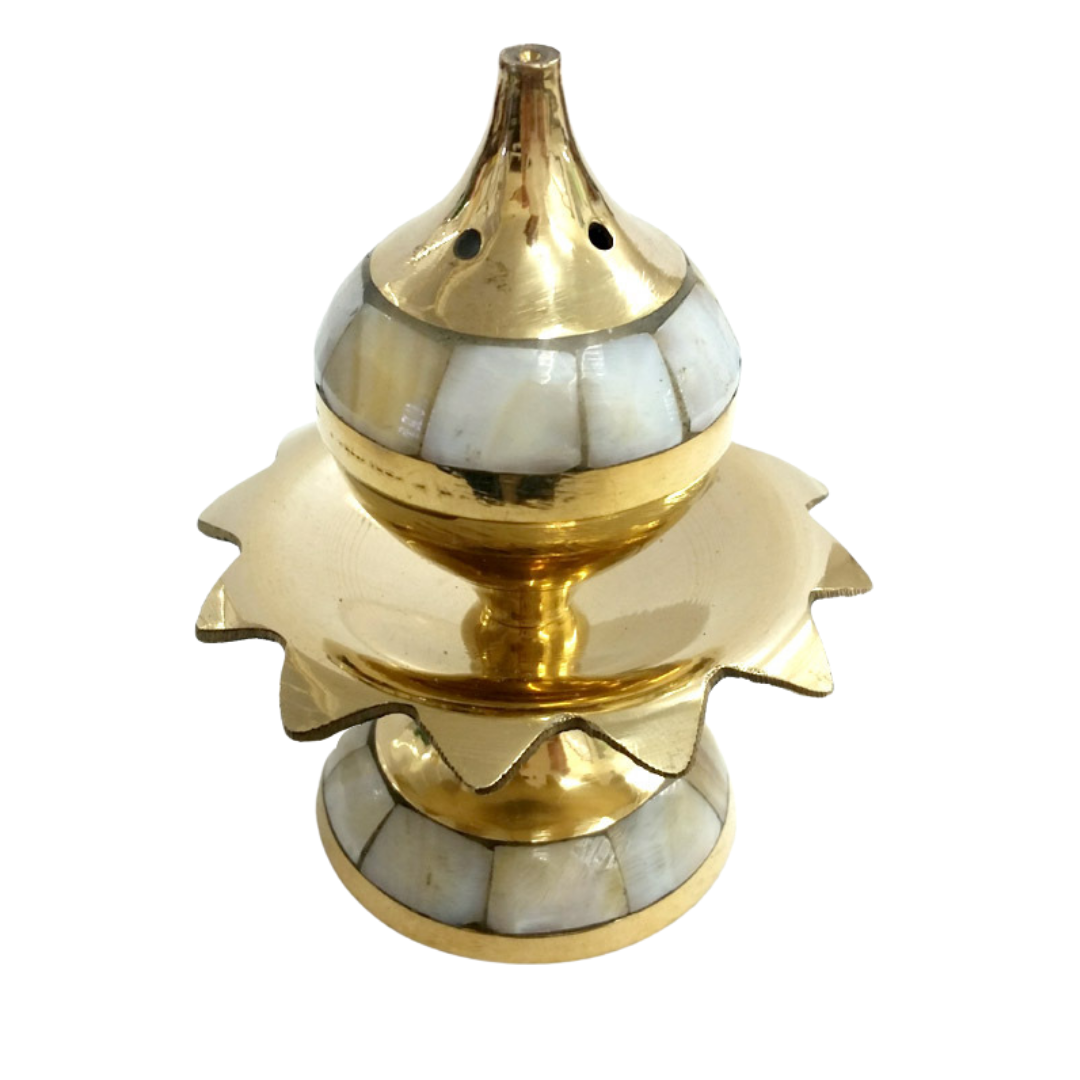 Brass Incense & Cone Holder