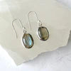 Labradorite Oval Earrings