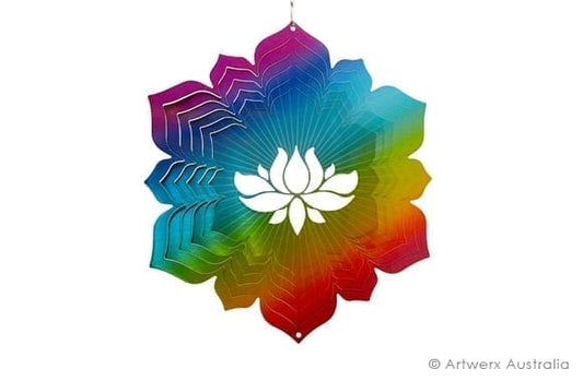 Multi Lotus Wind Spinner