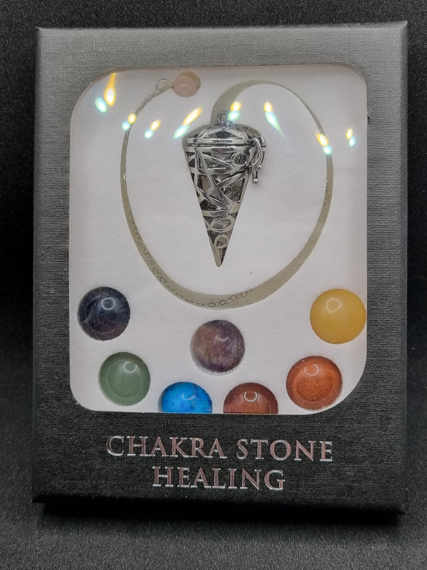 Chakra Healing Pendulum - Box Set