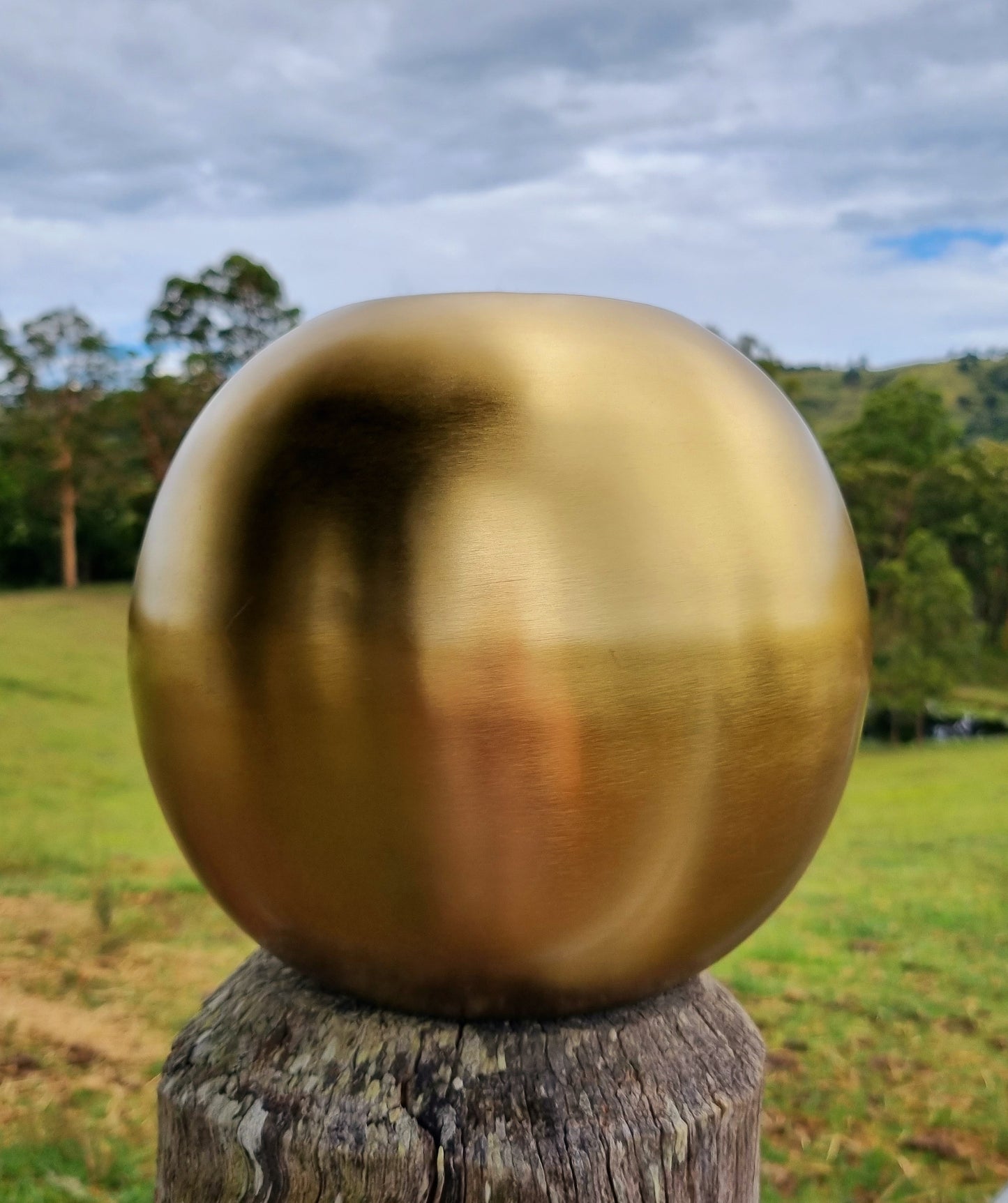 Gold Matte Metal Décor Vase