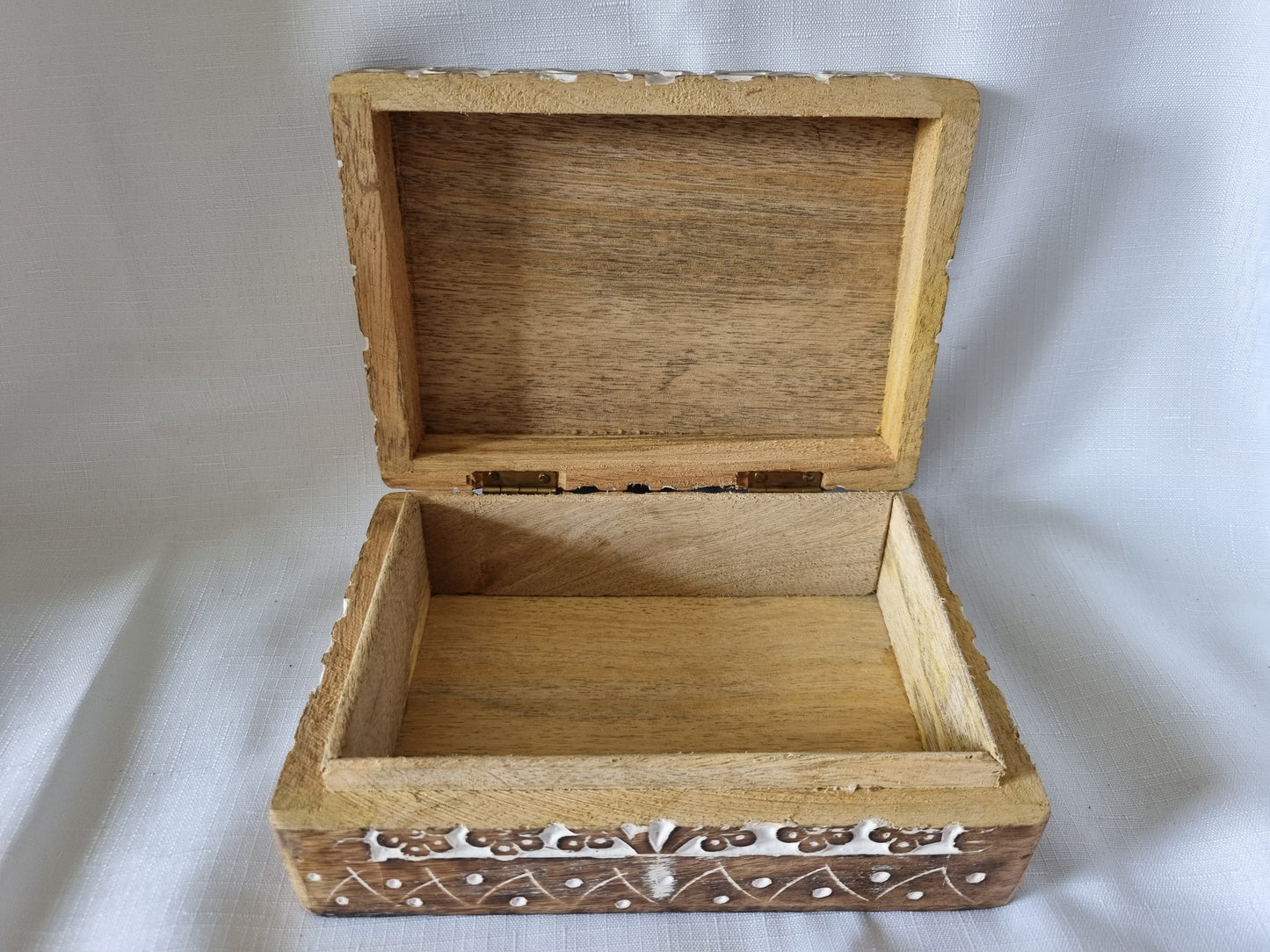 Tree of Life Carved Wood Box