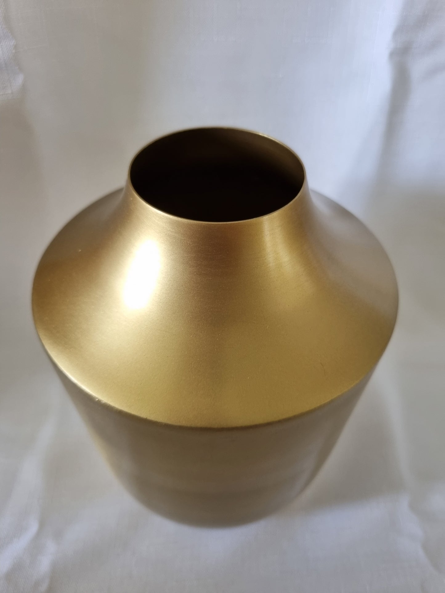 Gold Matte Metal Vase